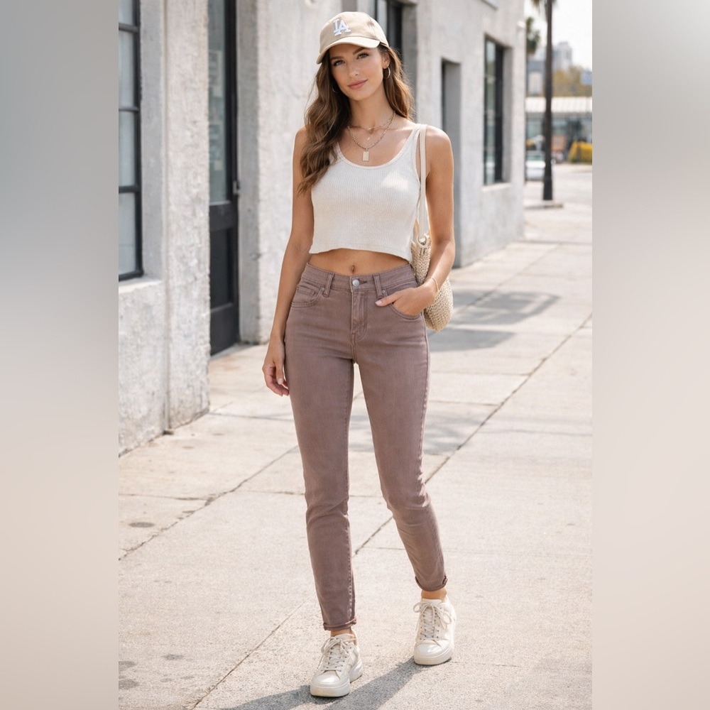 J Brand Brown Skinny Leg Denim in Portobello | Size 23 - Picture 11 of 11